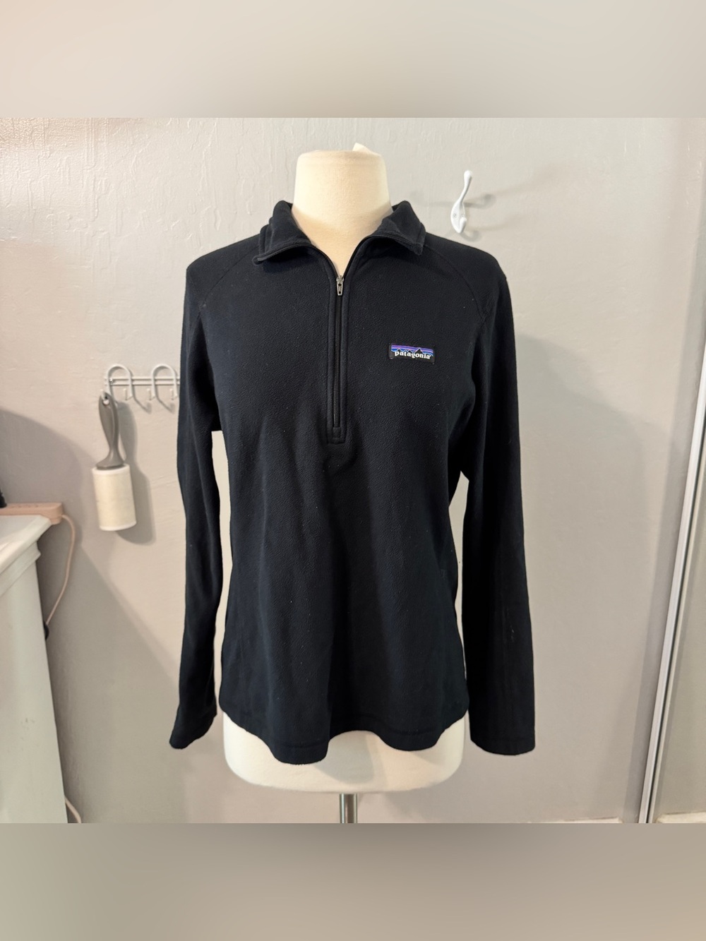 Patagonia Black Women's Quarter-Zip Fleece Top
